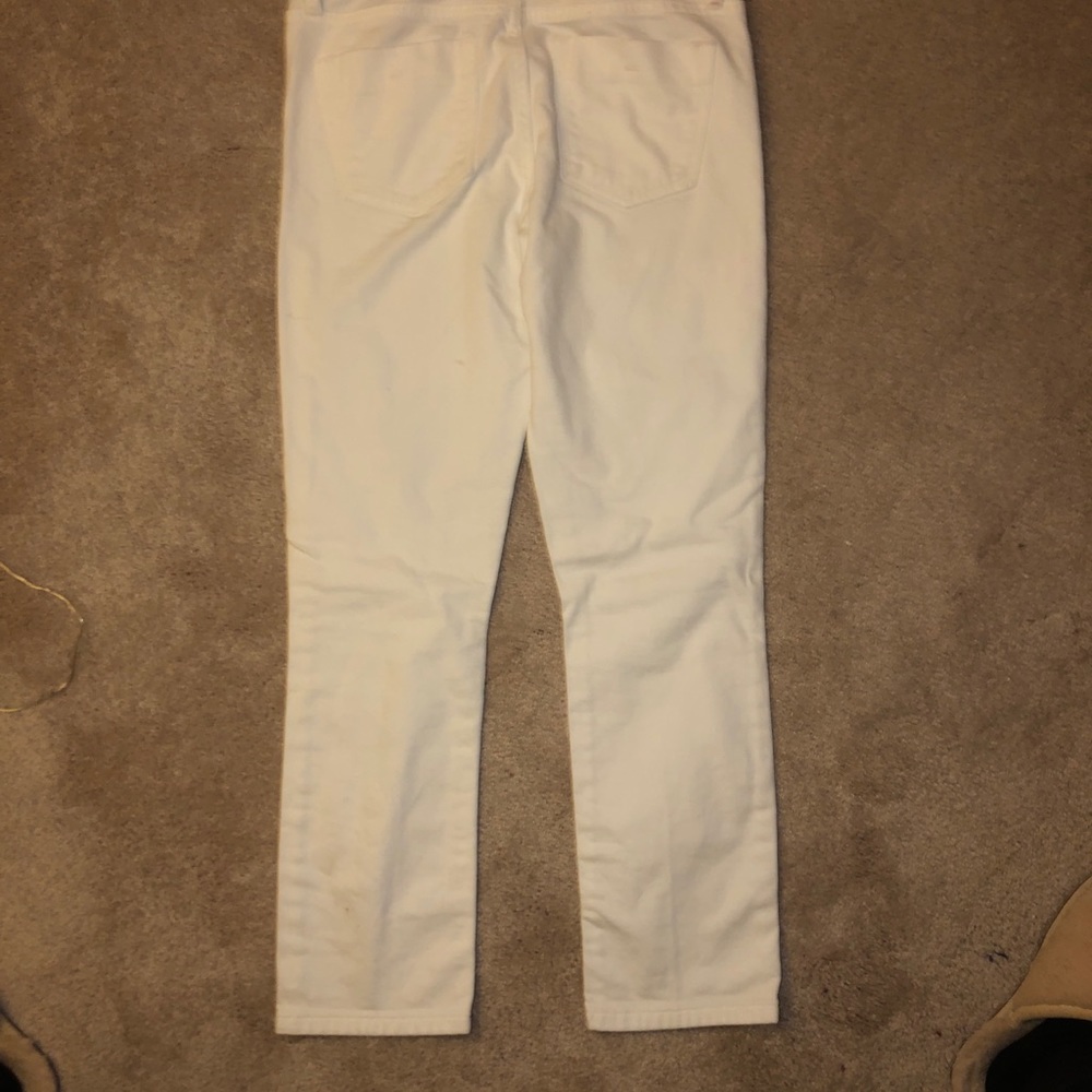 White banana republic skinny jeans